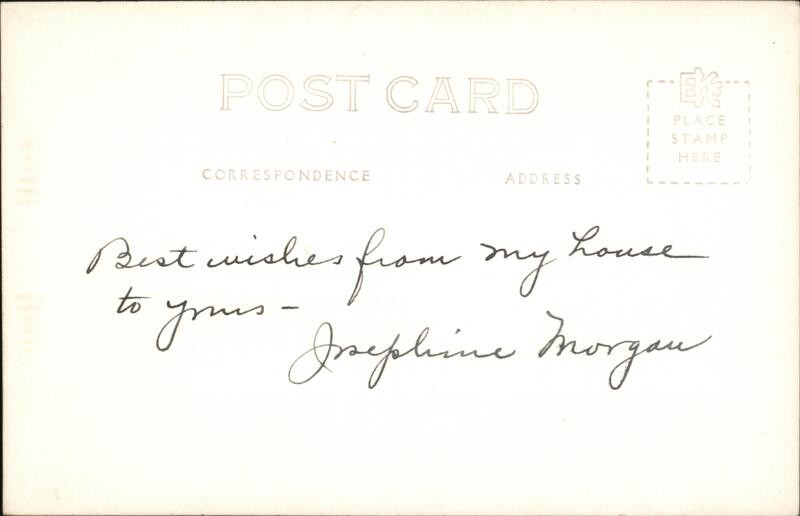 Josephine Morgan Home Original Vintage Real Photo Postcard RPPC