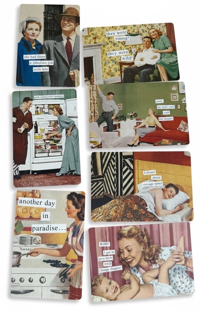 Anne Taintor Another Day In Paradise 27/30 Postcards Retro Housewife Humor 2004