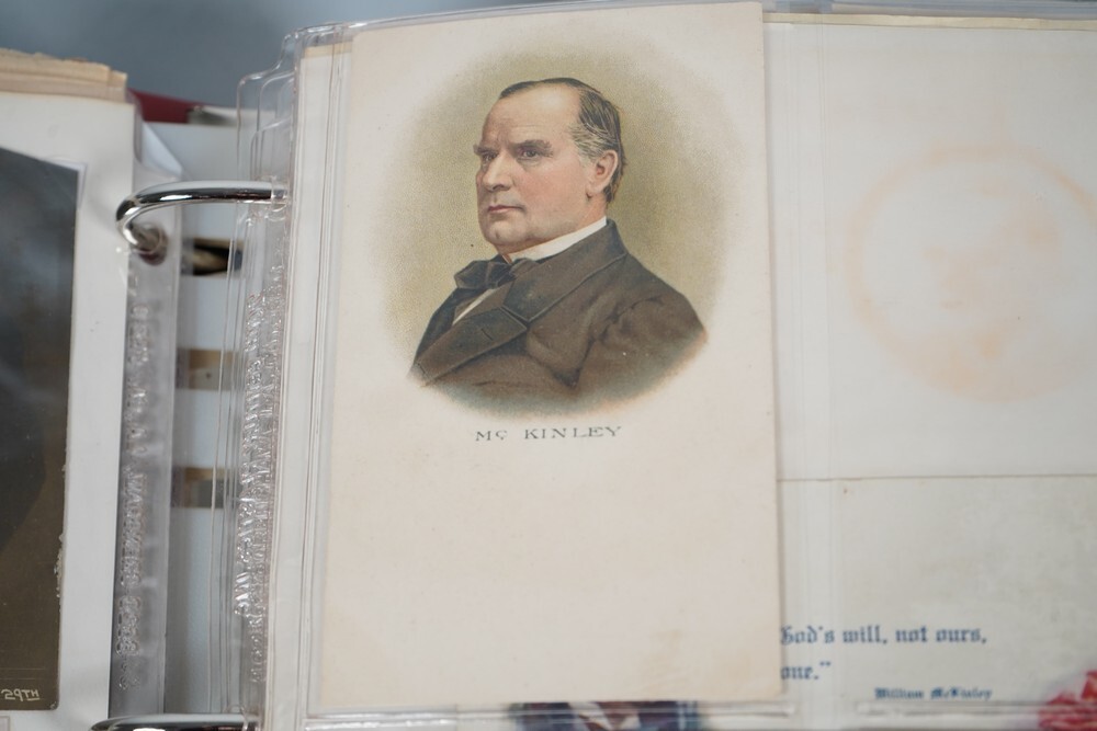 US 1900s–1980s WILLIAM McKINLEY COLLECTION OF 300+ POSTCARDS MINT & USED