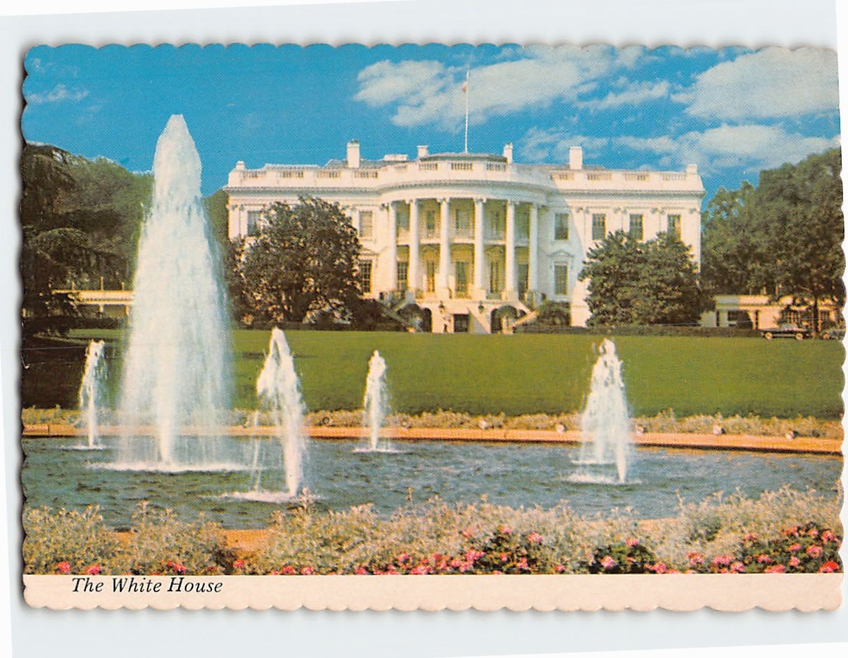 Postcard The White House Washington DC USA