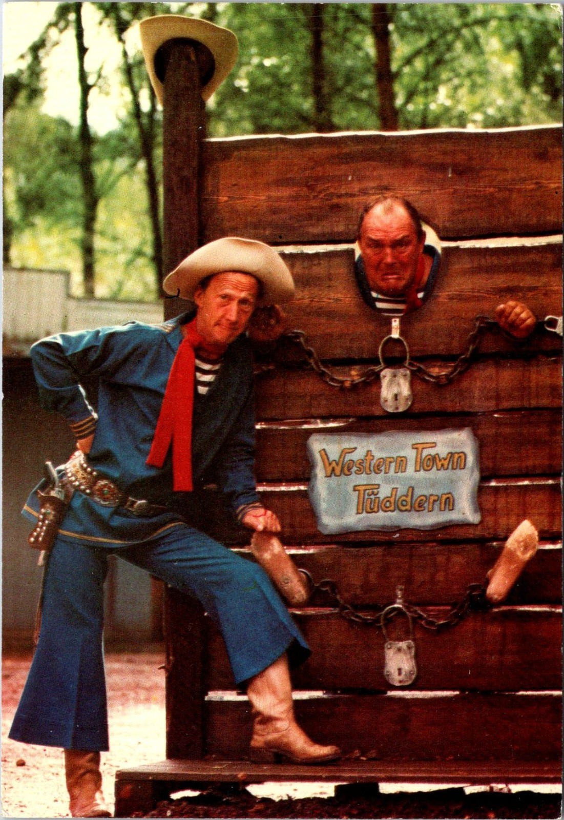 Western Town Tüddern Postcard – Cowboy Theme Park – Stocks Scene – Unused
