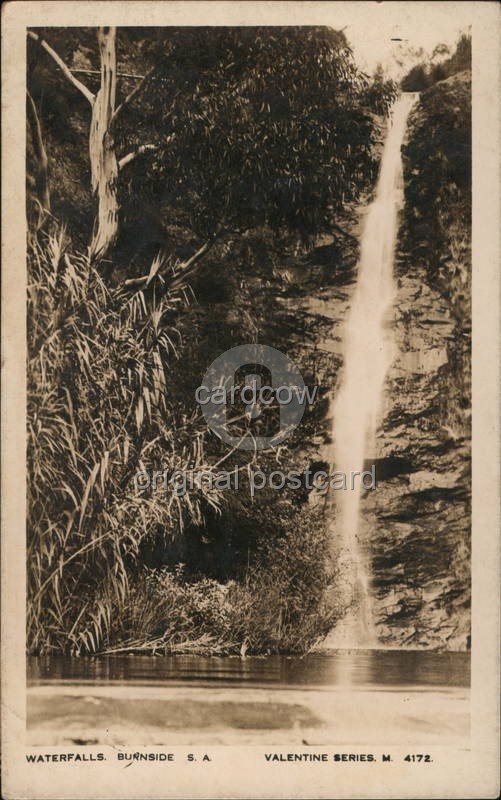 Burnside, Australia Waterfalls Adelaide, South Original Vintage Real Photo RPPC