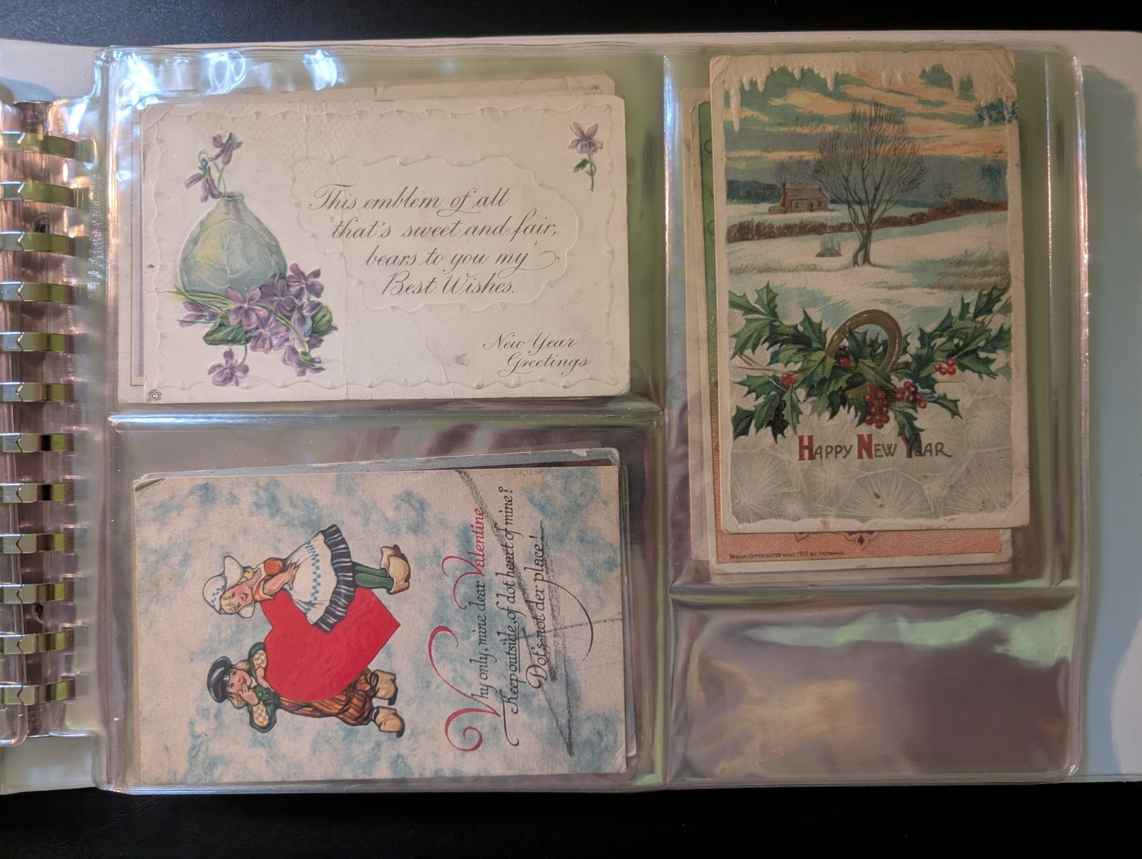 Early 1900s Postcard Collection – plastic sleeved in binder 100+