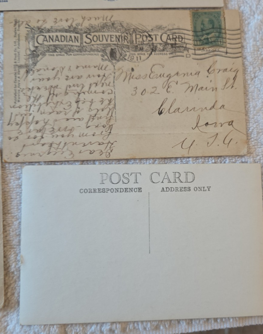 Antique Lot of 11 Souvenir Postcards some postmarked