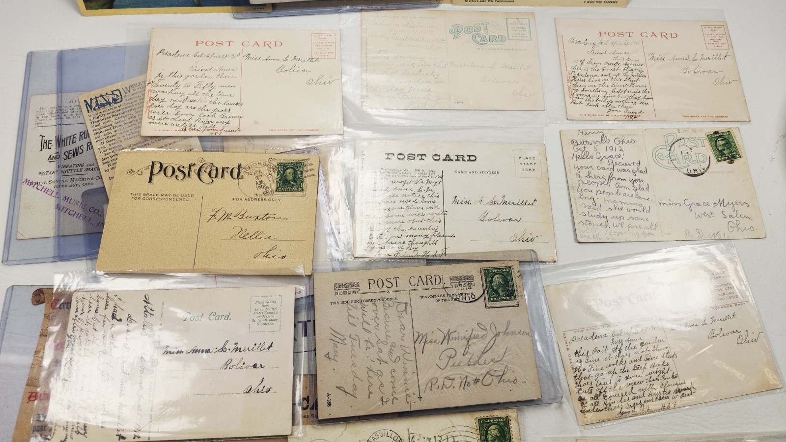 Lot of 32 Vintage Postcards Early 1900s