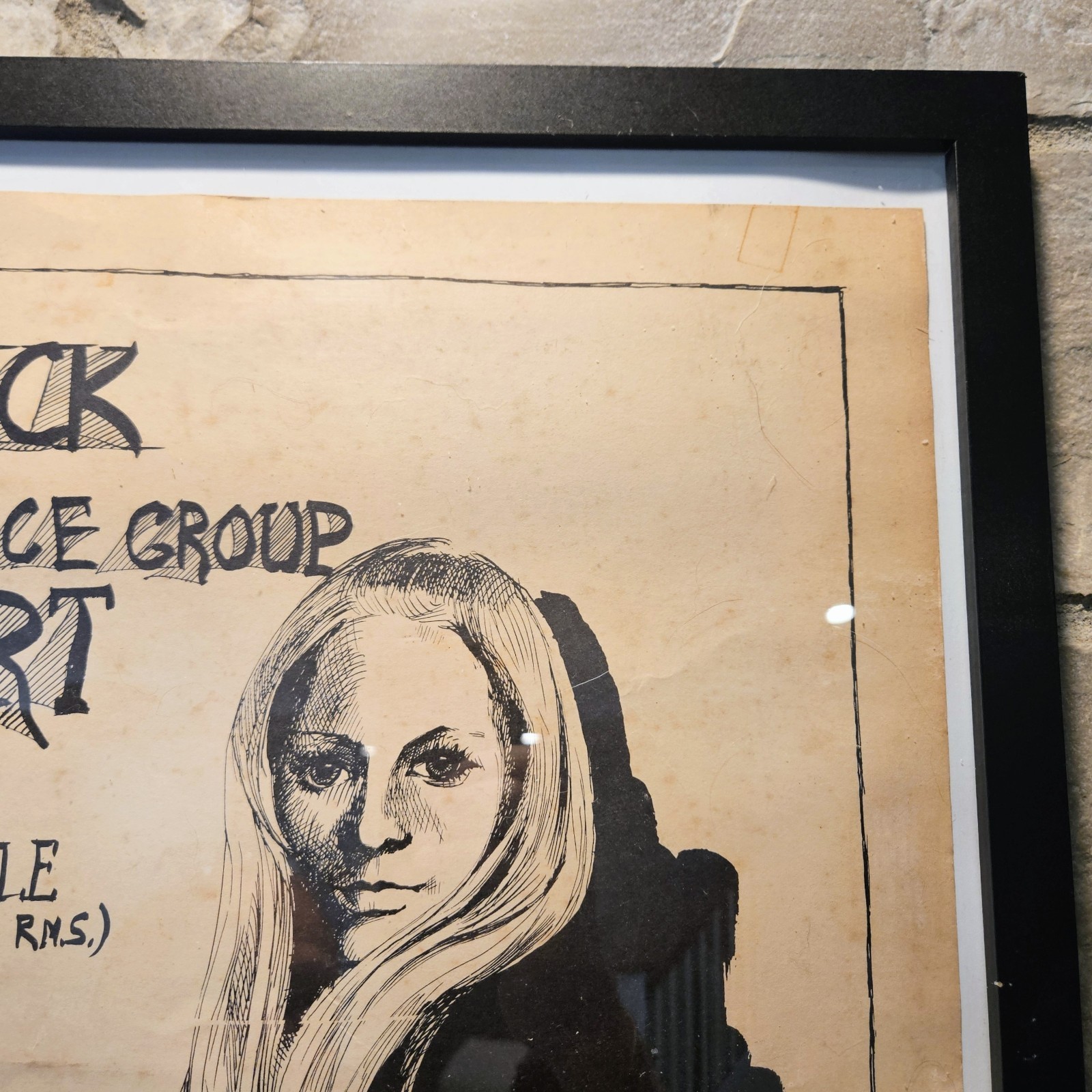 *VERY RARE* Original “THE FLOCK” Concert Poster 1970 By David Archibald
