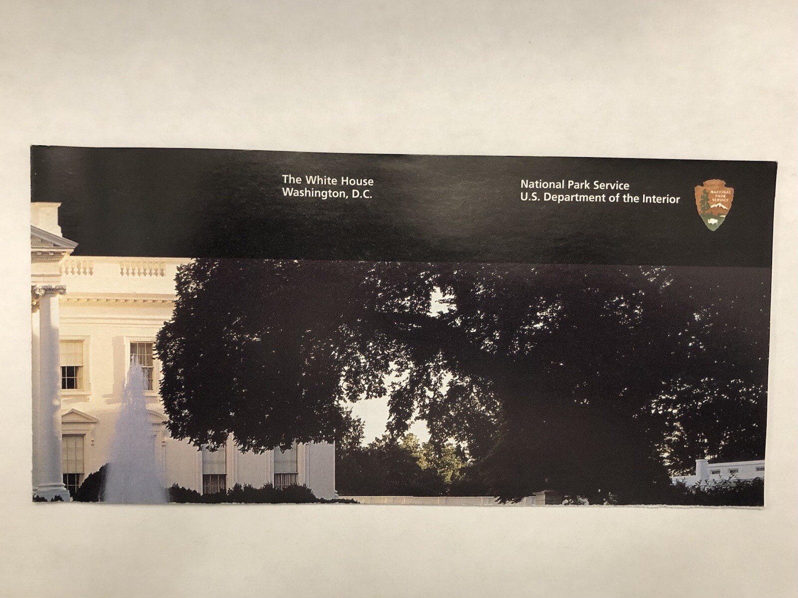 The White House National Park Service Newest Unigrid Brochure Map Washington DC
