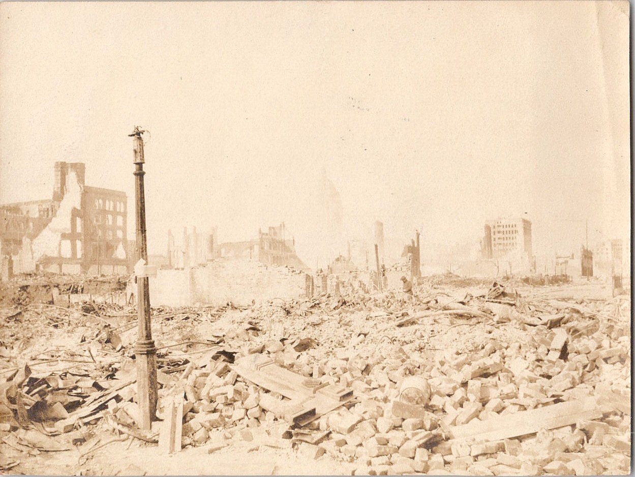 cc Not a postcard San Francisco 1906 Earthquake original real photo
