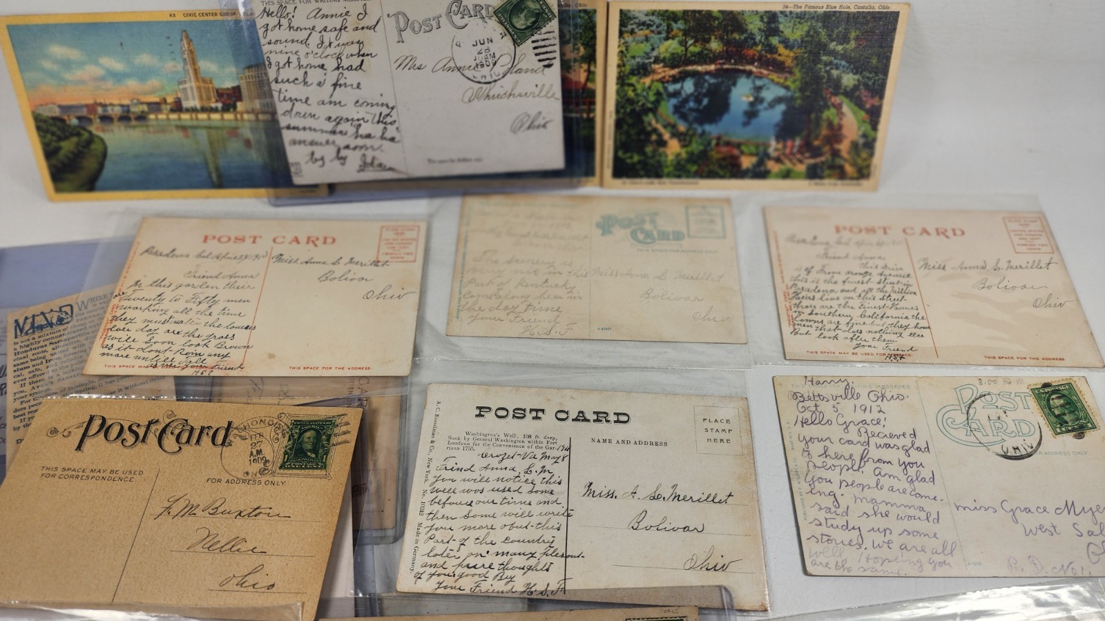 Lot of 32 Vintage Postcards Early 1900s