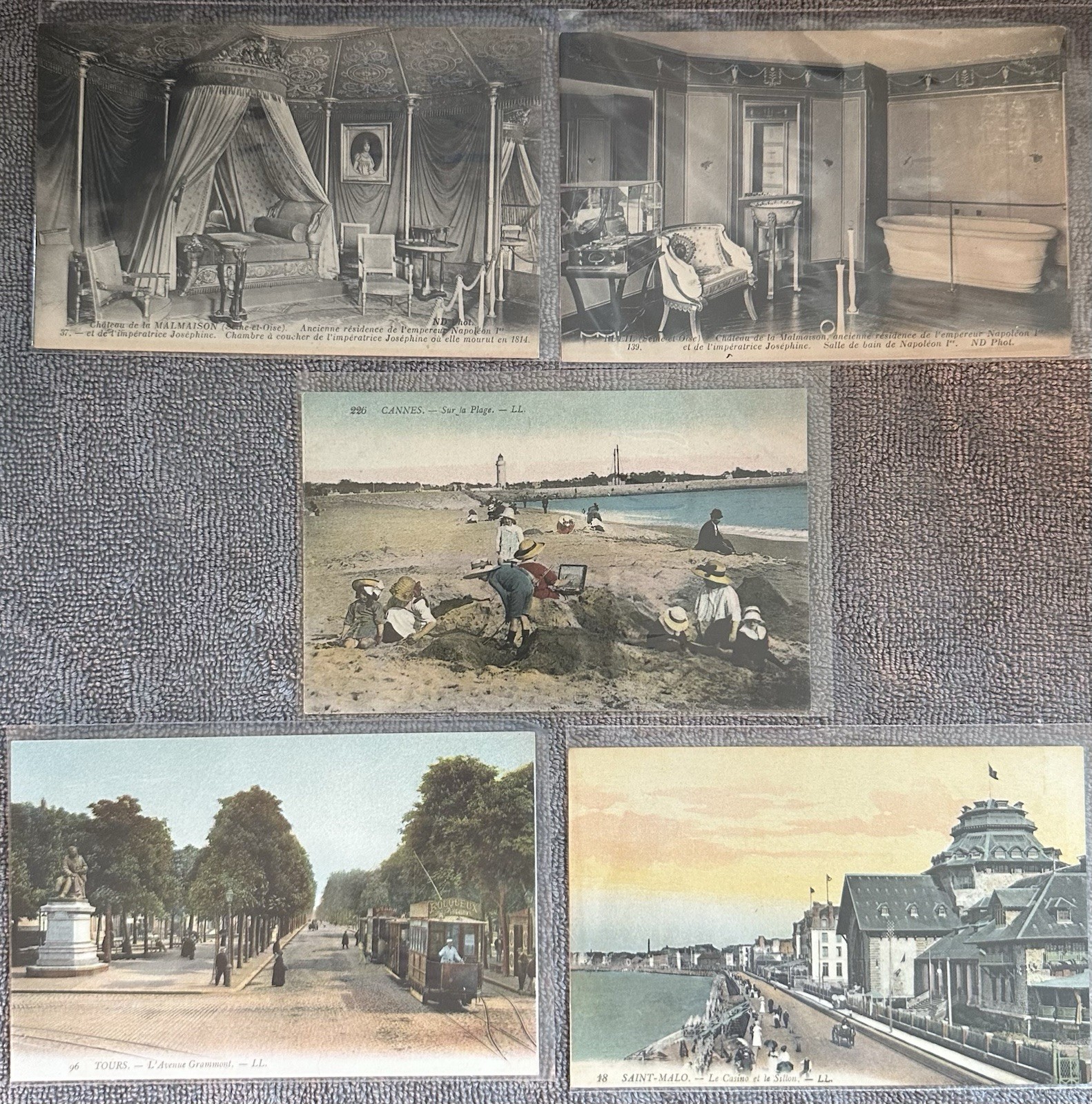 Vintage Early 20th Century France Postcard Lot of 12 – Unposted