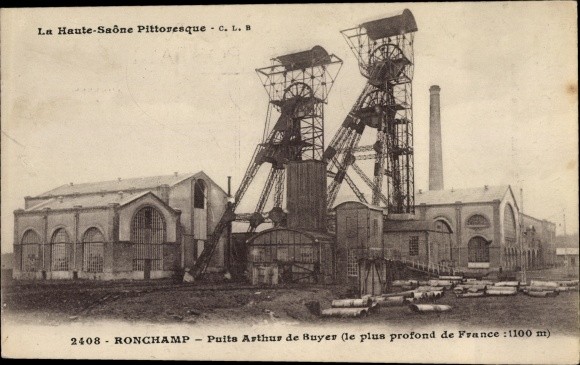 Postcard Ronchamp Haute Saône, Puits Arthur de Buyer – 10728503