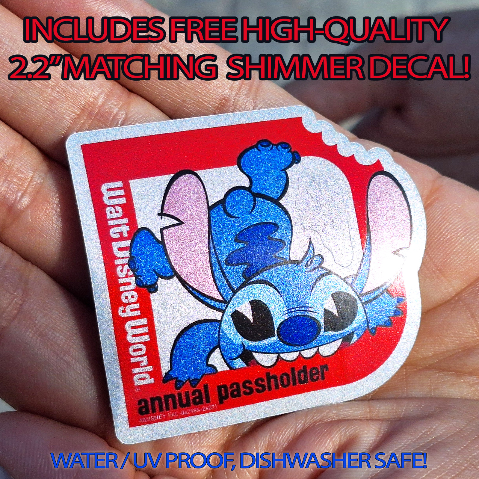 *READ* Aftermarket Walt Disney Annual Passholder Stitch in 2024 magnet format!