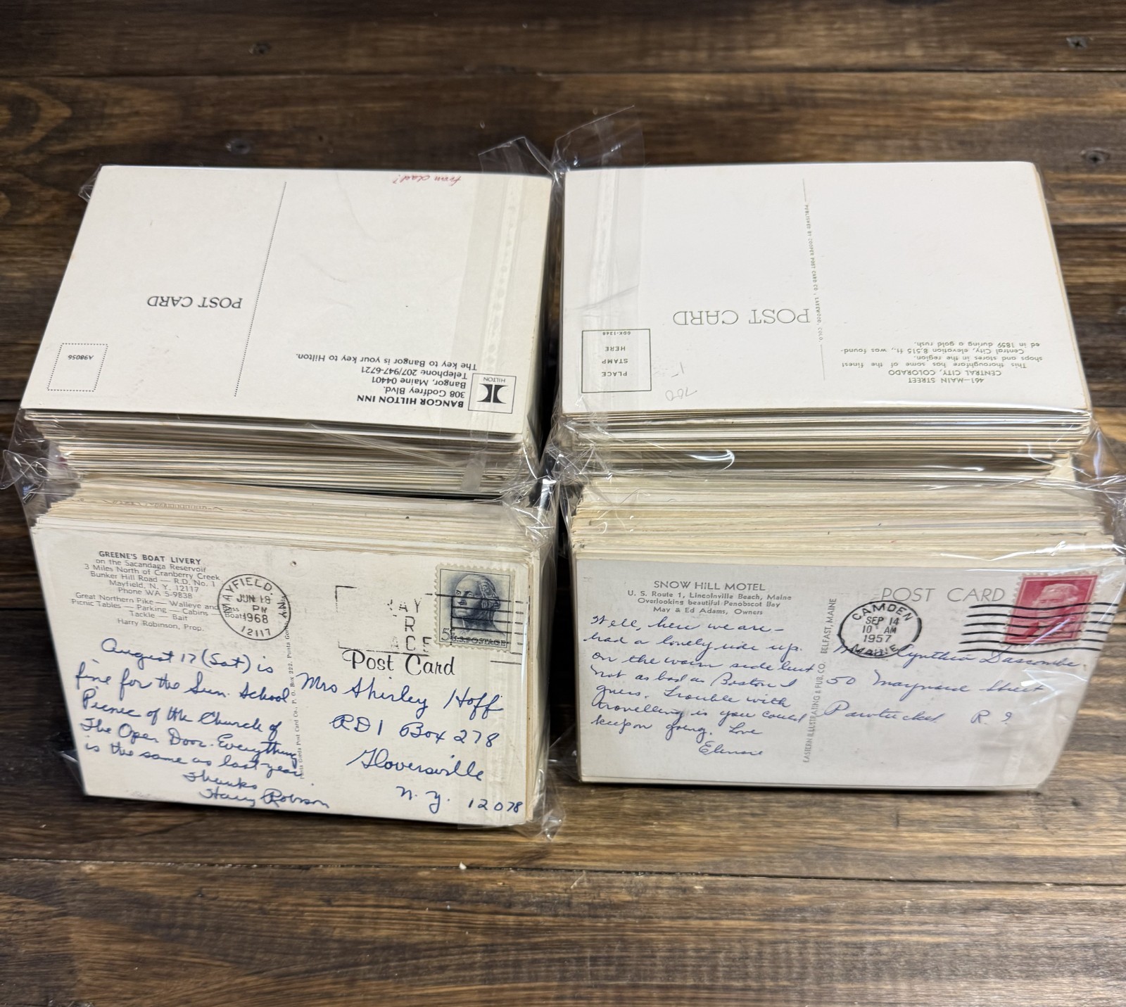 100 Vintage Chrome Postcards Mixed USA Collector Lot Original Standard Size