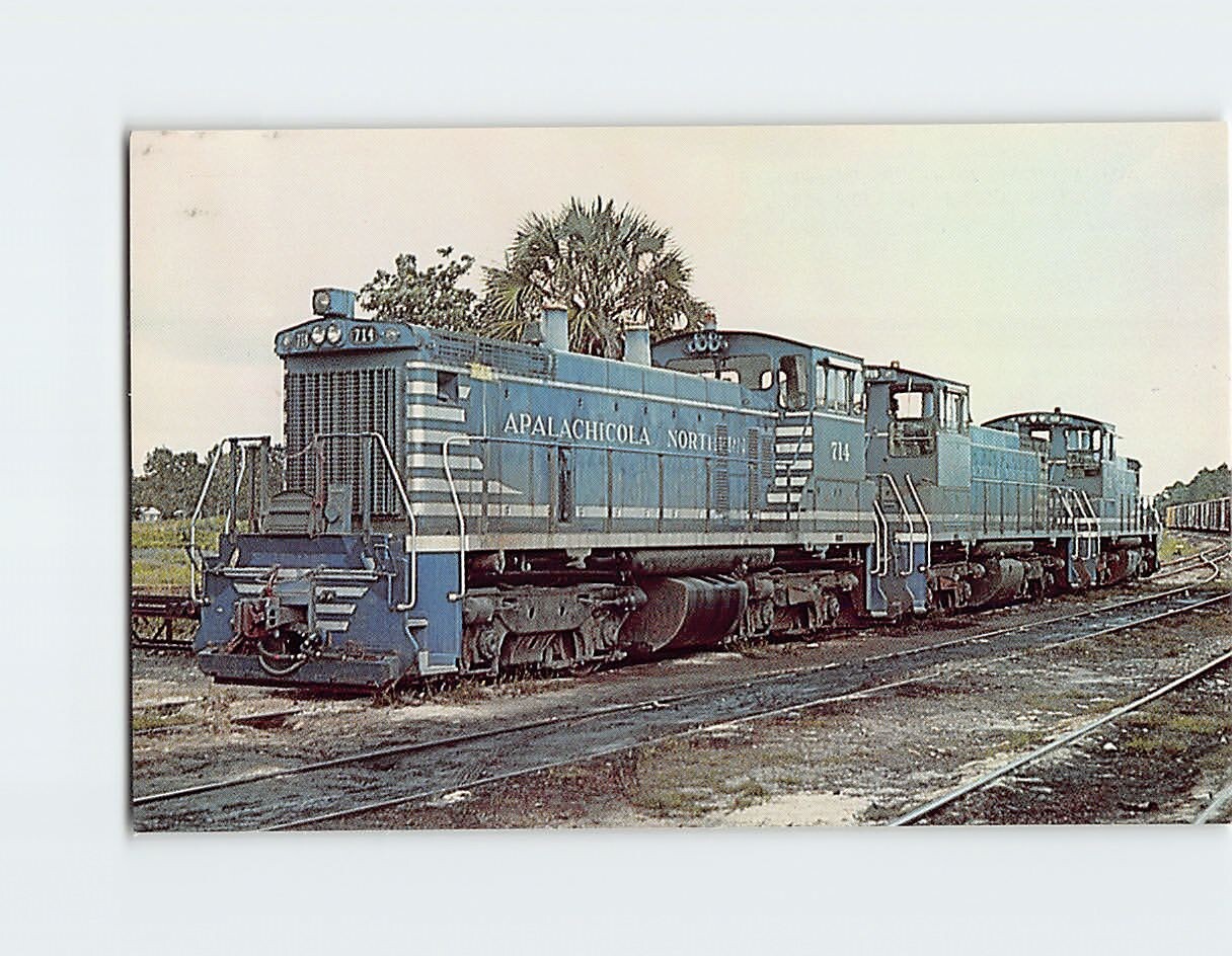 Postcard Apalachicola Northern Railroad’s Unit Number 714 716 & 718
