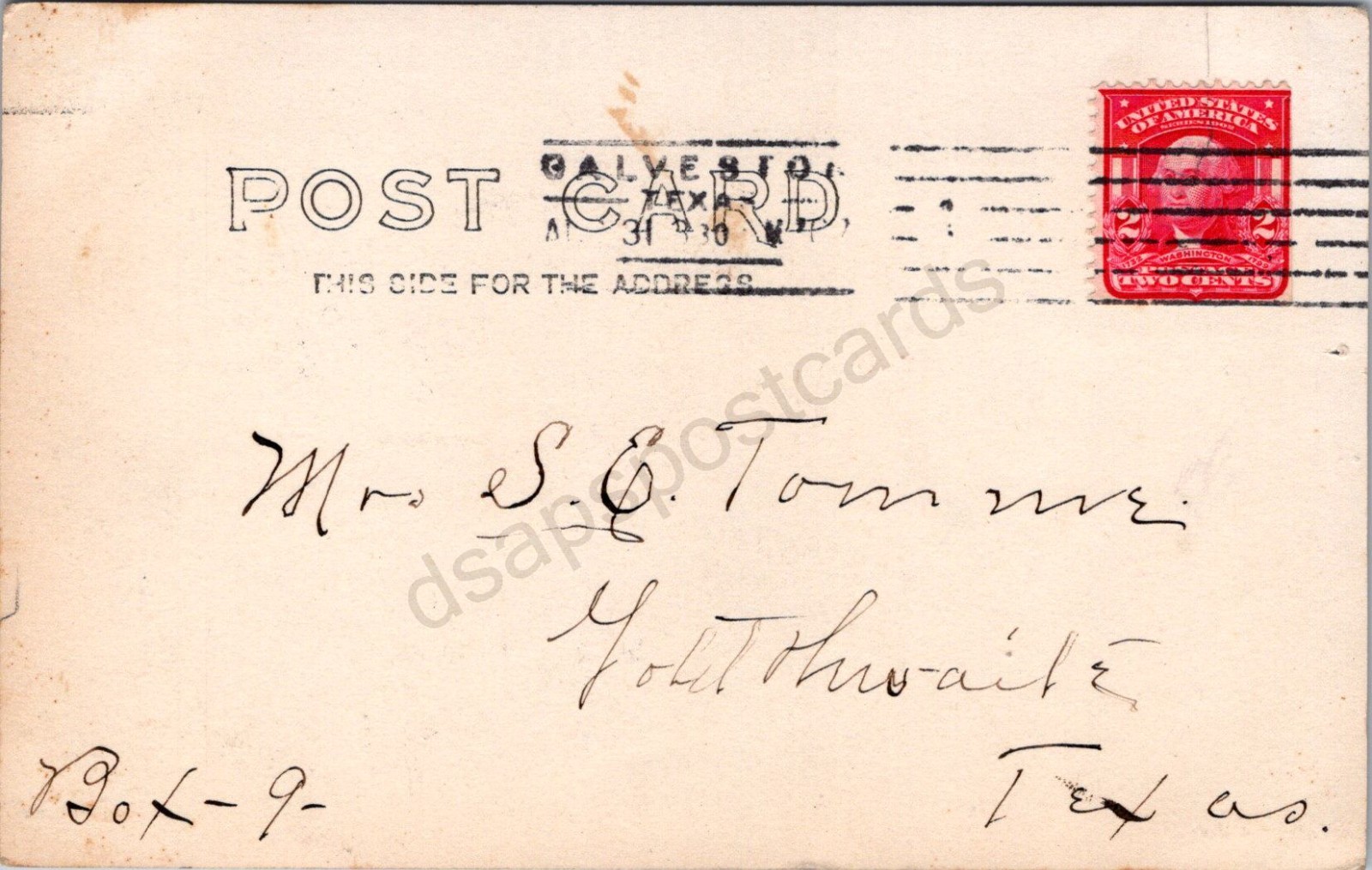 K11/ Galveston Texas RPPC Postcard c1910 Seaside Hotel Trolley 213