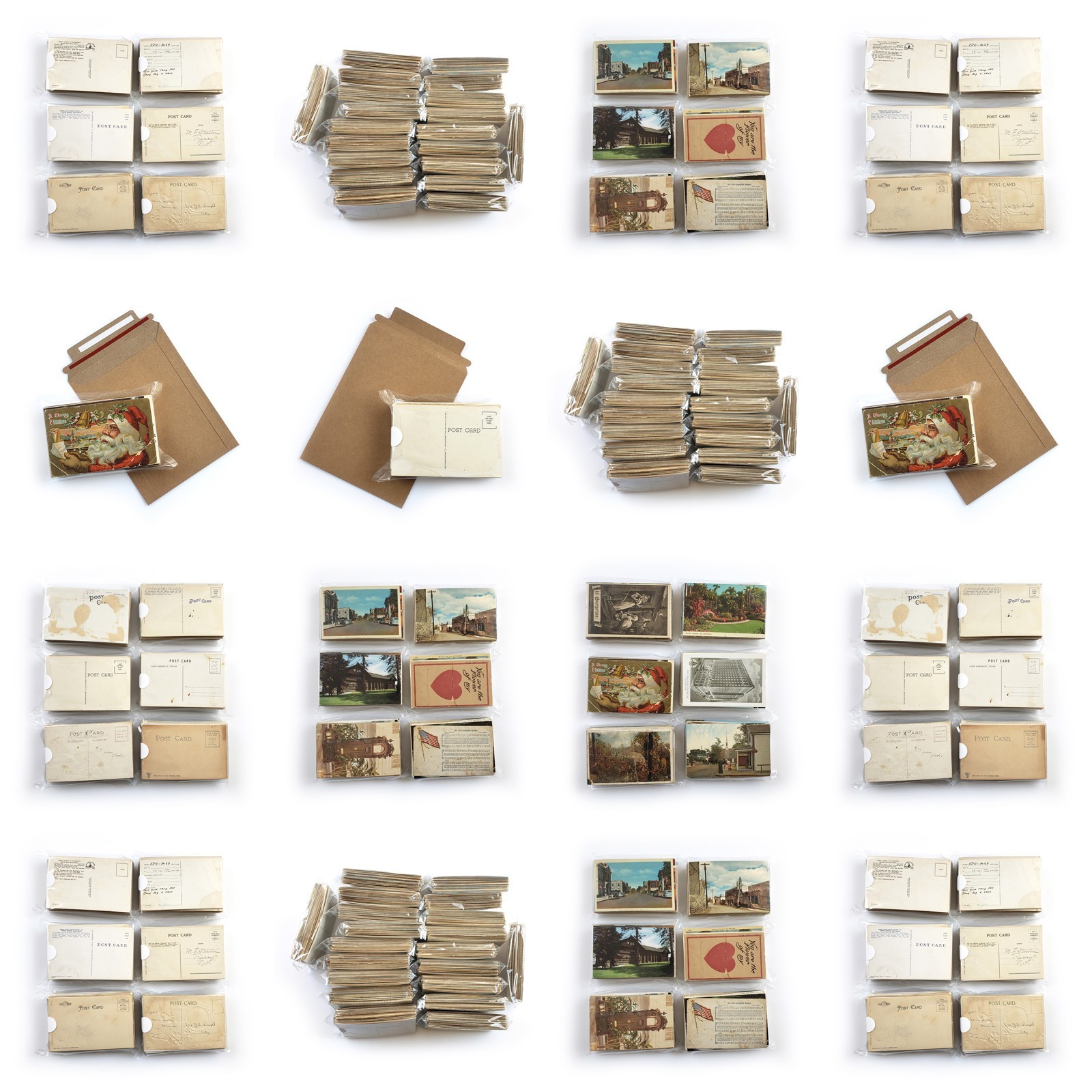 75 Damaged Postcards Lot – Junk Journal Decoupage Unposted Vintage Craft Project