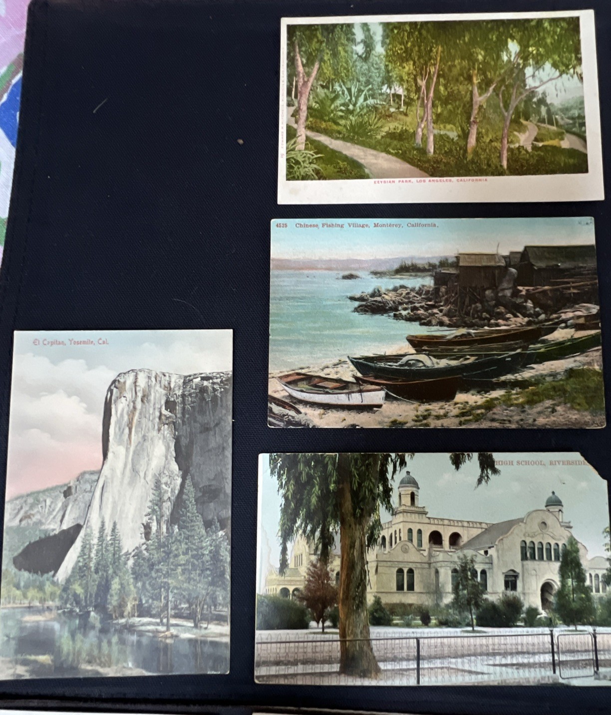 Lot of 15 Early California Postcards San Juan Capistrano Mission Riverside HS ++