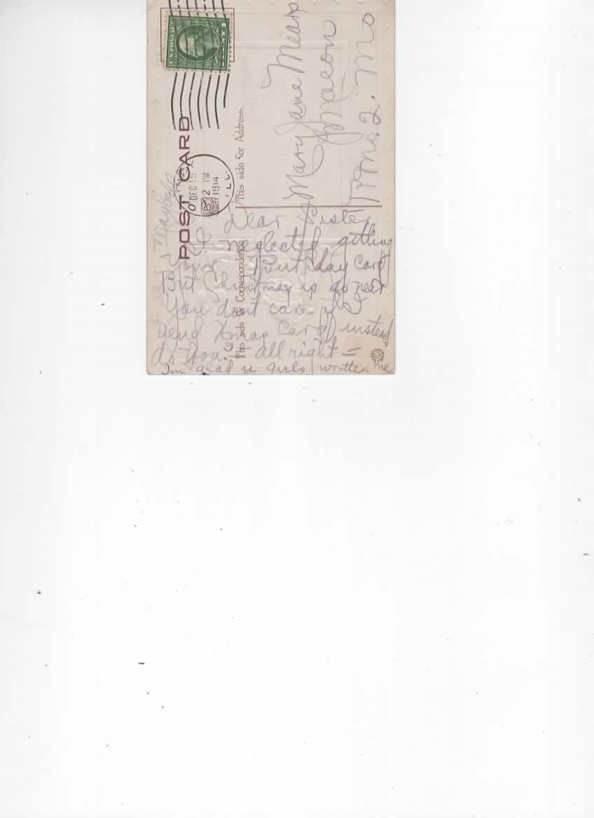 Santa Claus with toys Merry Christmas postcard 1914
