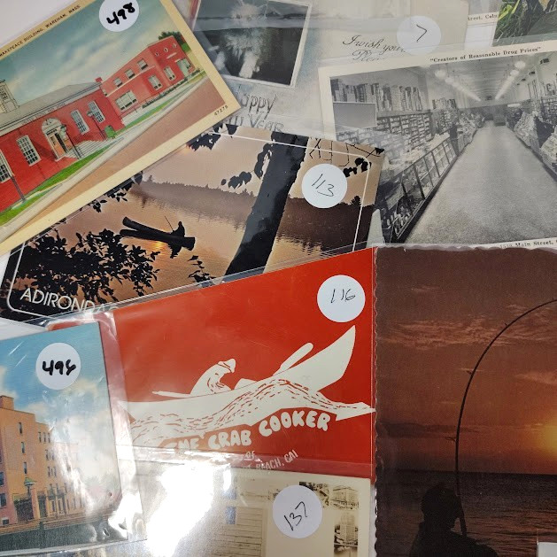 32 Vintage Postcard Lot Linen Real Photo Paper In Sleeves Most Early 1900s-1960s
