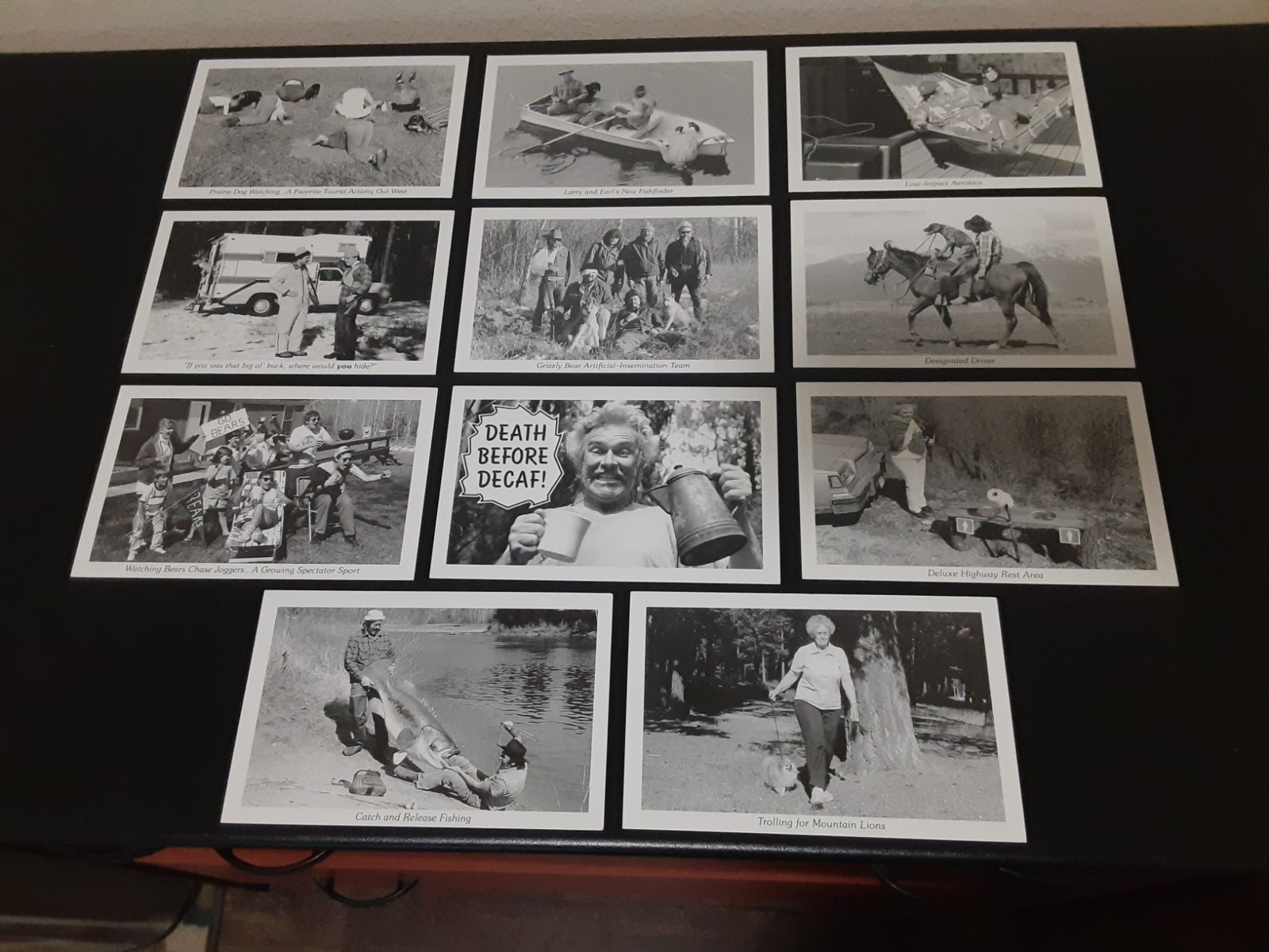 Vintage Duckboy 11 Hunting & Recreation Comic Postcards Black and White Unused
