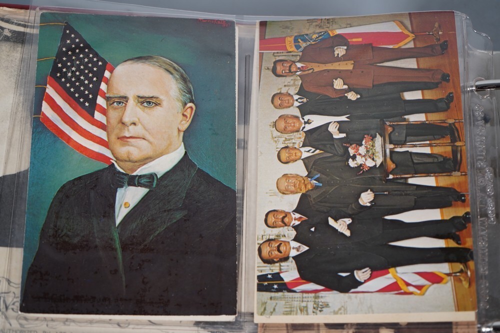 US 1900s–1980s WILLIAM McKINLEY COLLECTION OF 300+ POSTCARDS MINT & USED