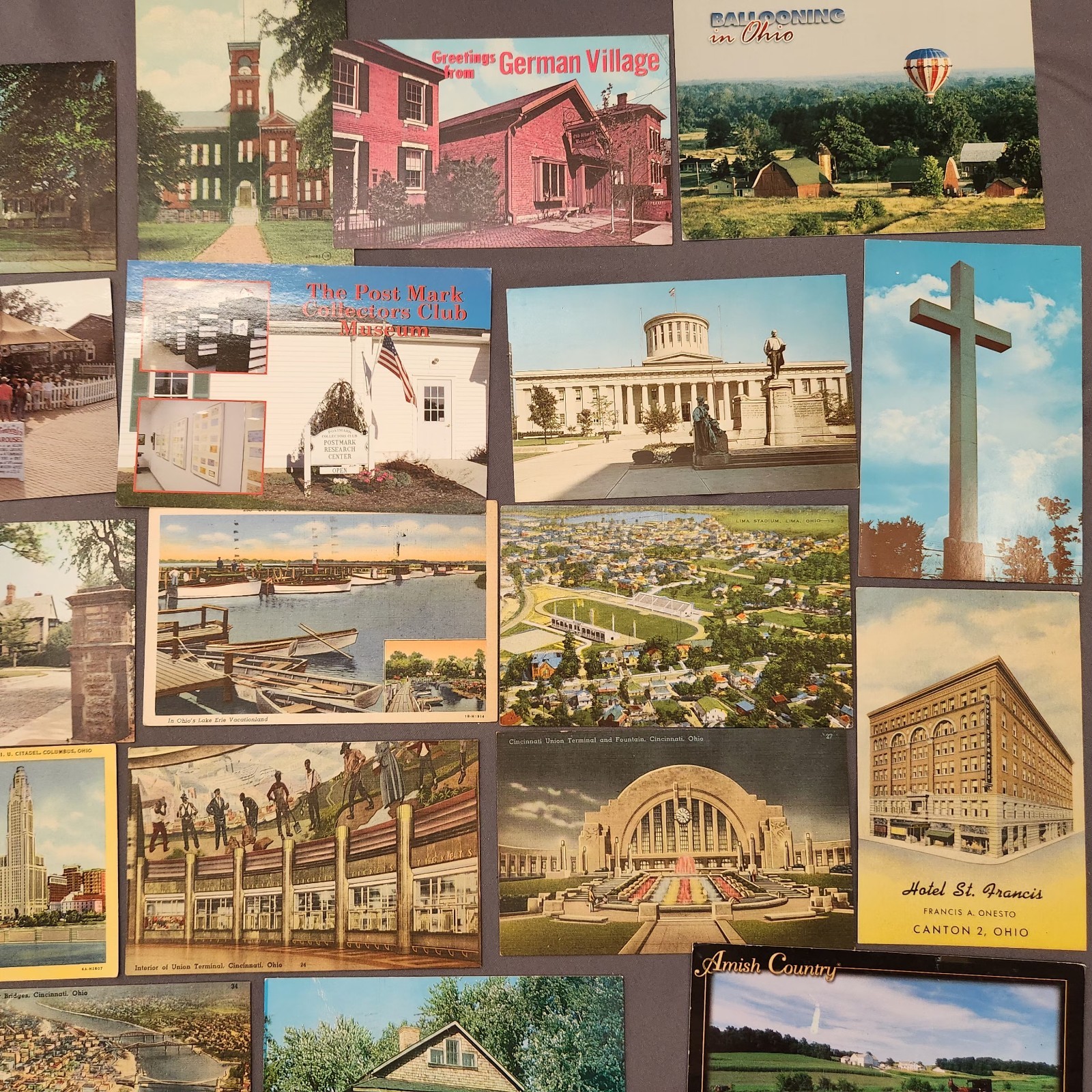 Lot of 75 OHIO Postcard Wildlife Nature Cities Landmark 1930’s -2000’s Mix