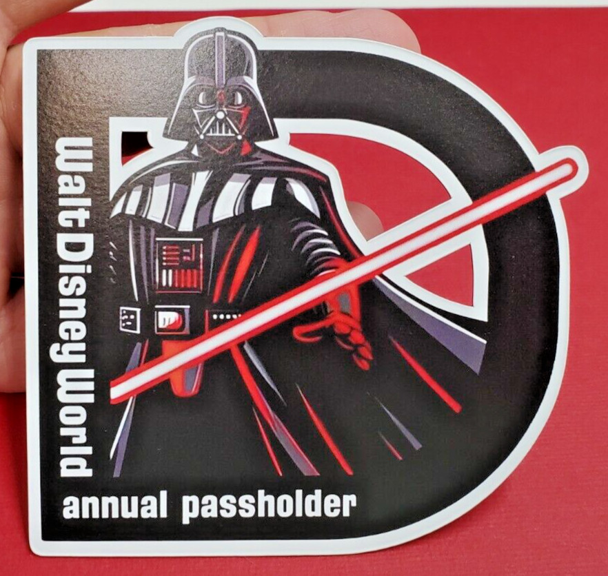 Custom AP Passholder Darth Vader Star Wars Magnet with FREE Holographic Decal!