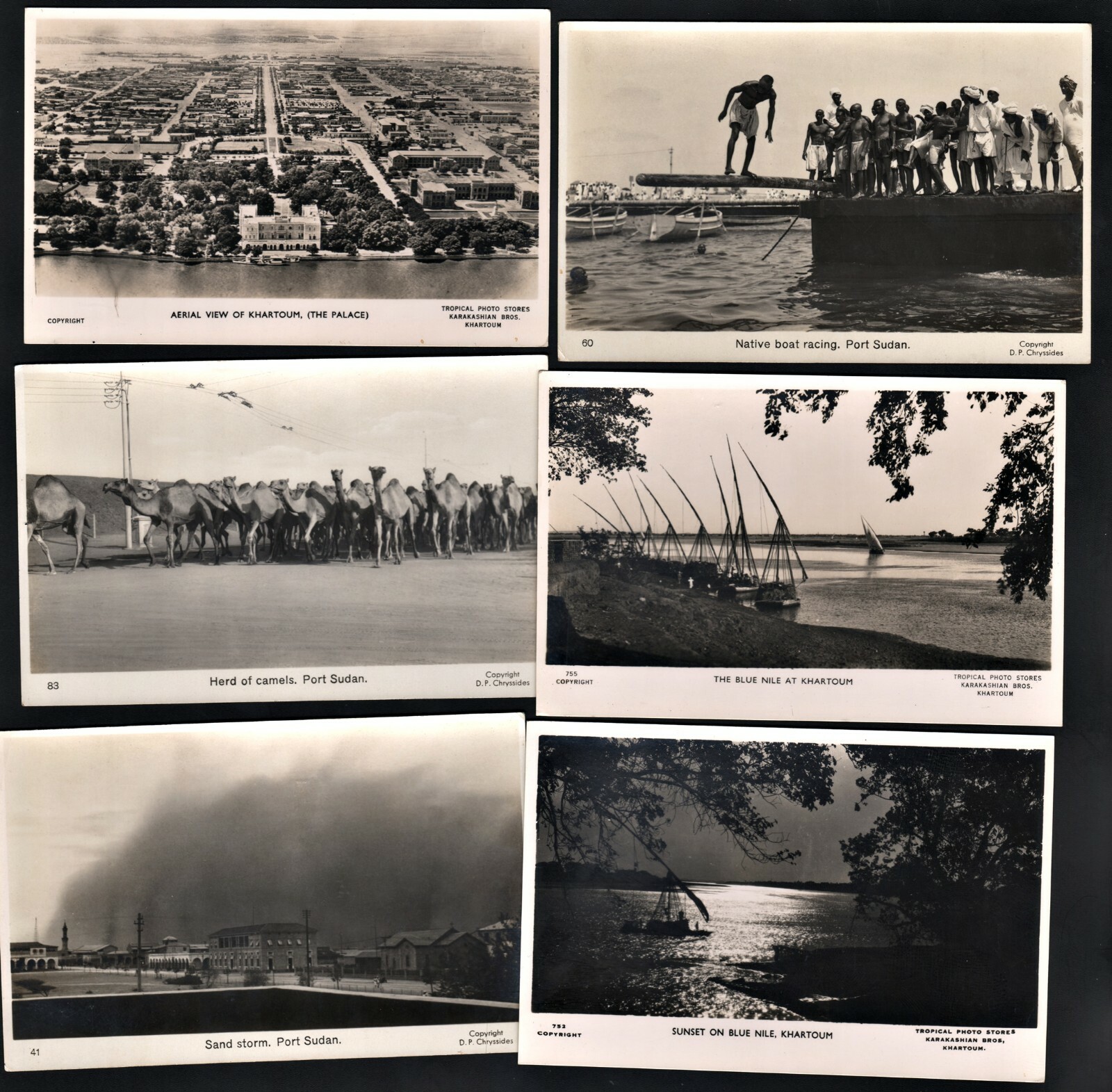RPPC Lot of 36 African Postcards Cairo Pretoria Khartoum Sudan Kimberley