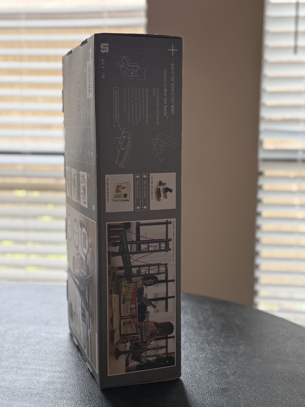 Unit Bricks Mini Unit Beams Eiffel Tower Kids 470pc Gray New STEM Building Kit