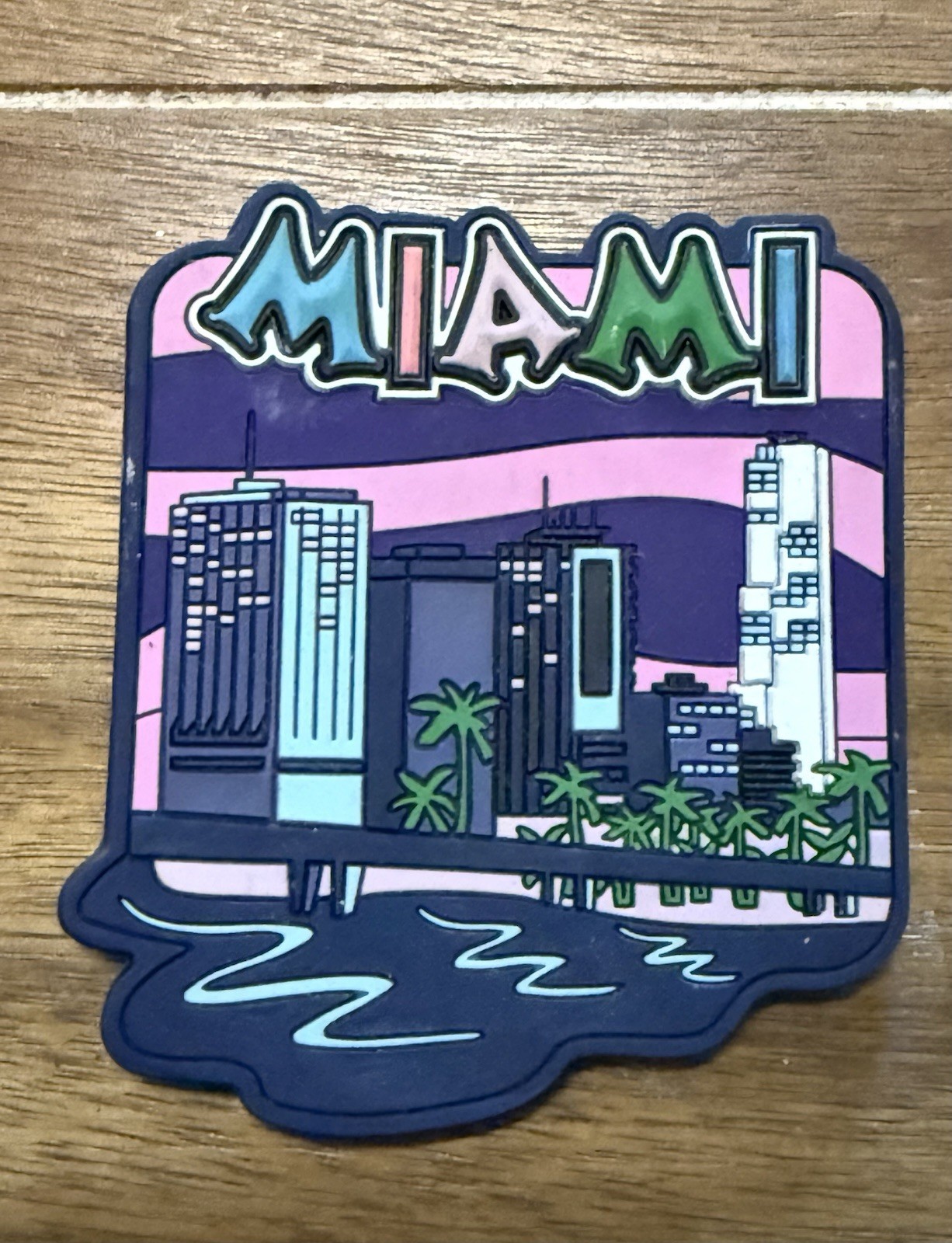Miami FL Collectors Vintage Rubber Fridge Magnet
