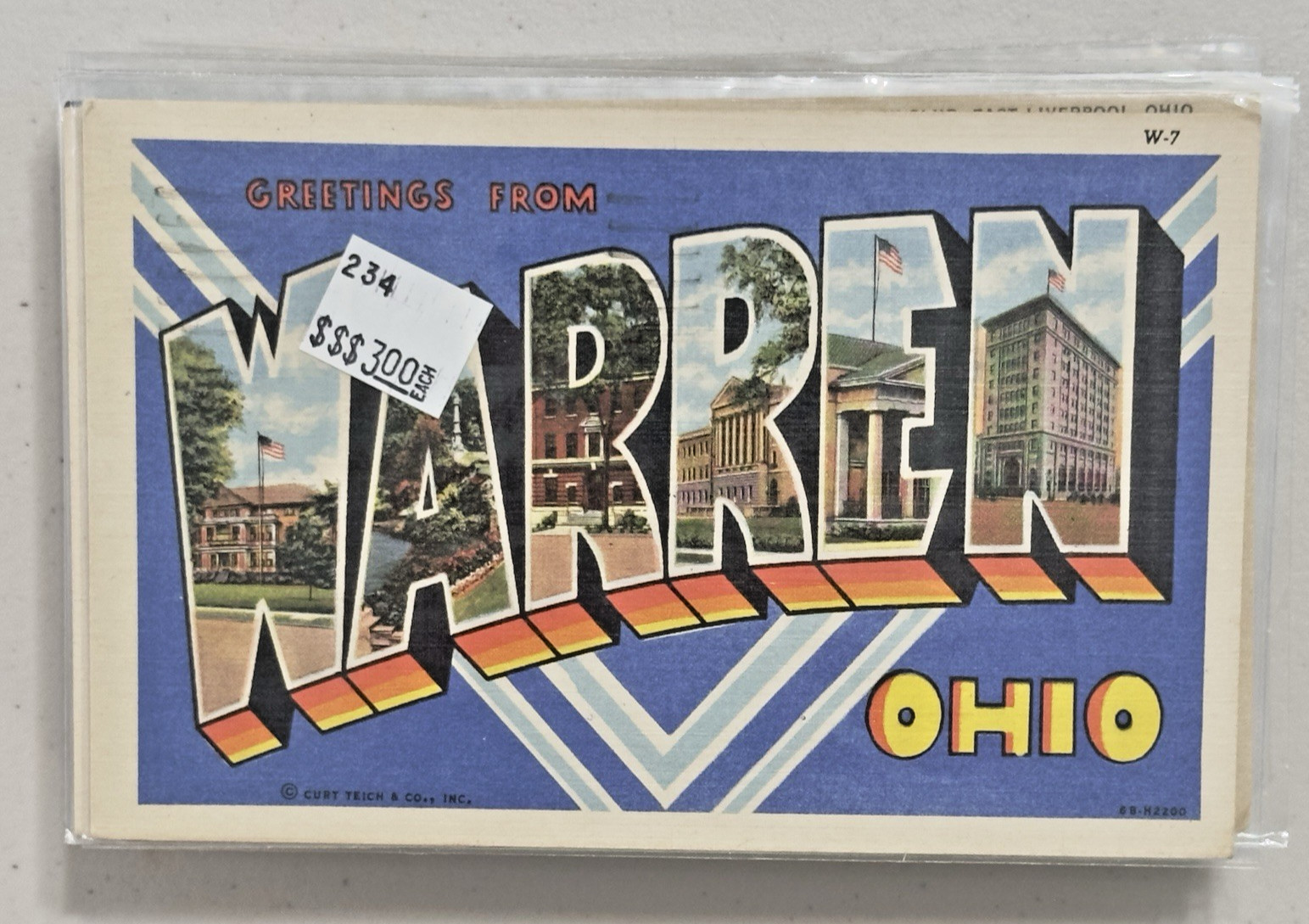 Lot Of 50 Vintage Postcards Ohio and Virginia Some In Protective Sleeves