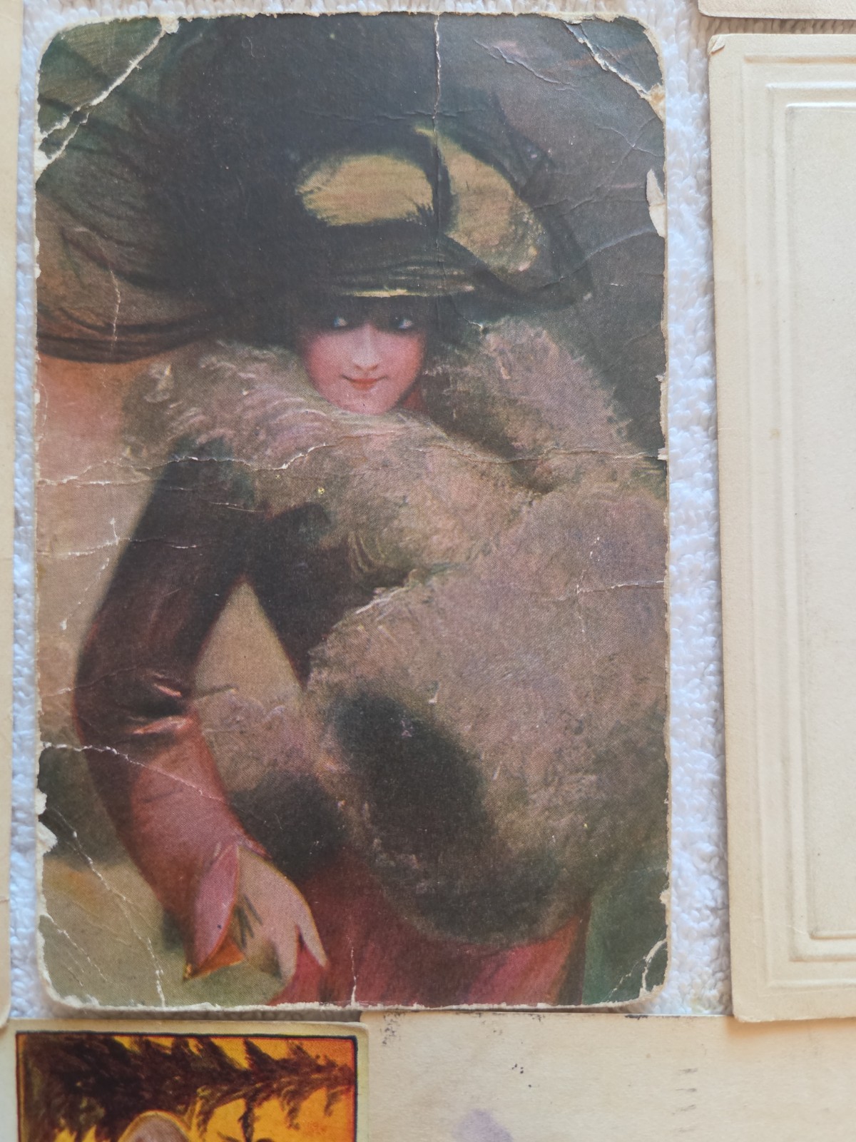 Antique Lot of 16 Souvenir Ladies Women Postcards some postmarked