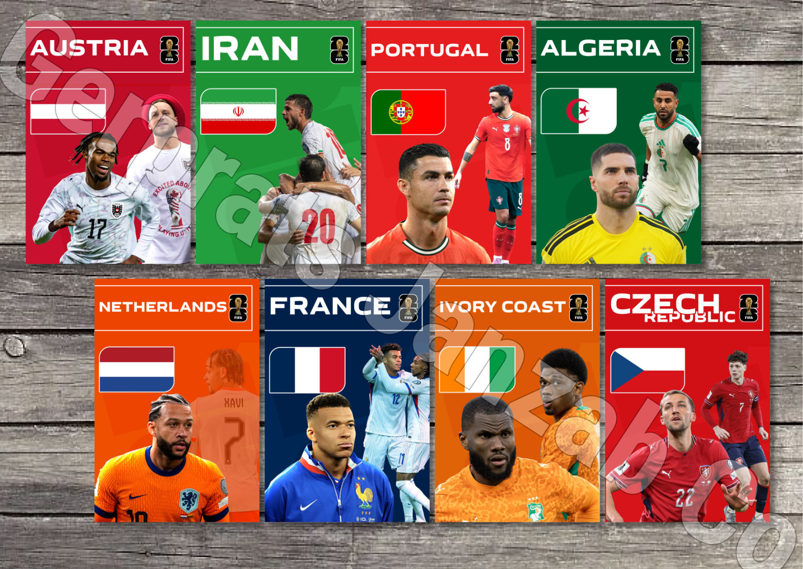 Set48 Postcards World Cup 2026 USA Mexico Canada FOOTBALL STADION STADIUM SOCCER