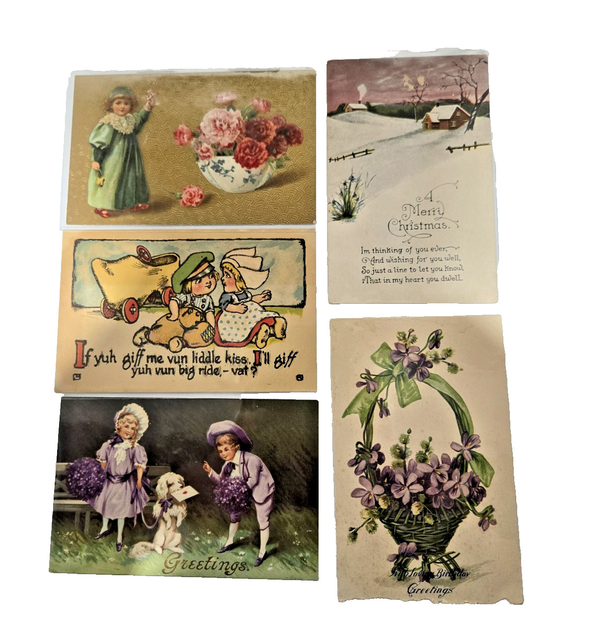 Vintage — Unused 103 Postcards — All Cards in Soft Polypropylene Sleeves