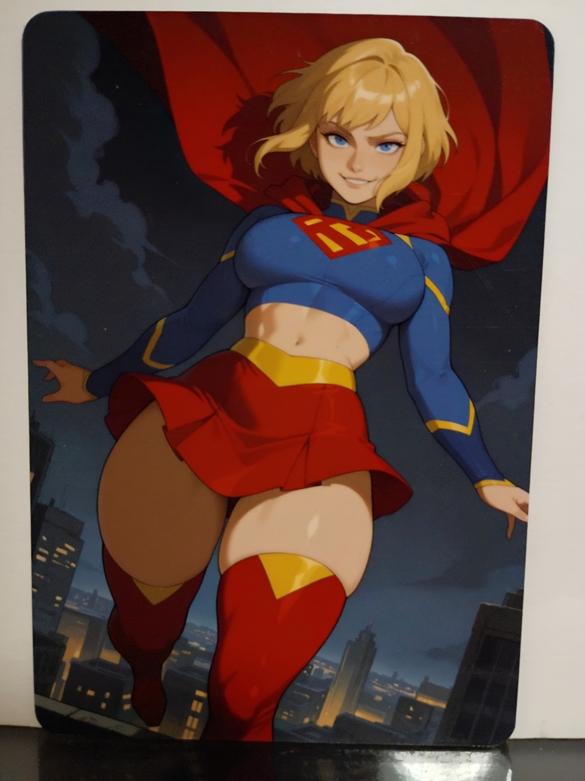 Supergirl DC Universe Anime Waifu ACG Art Card