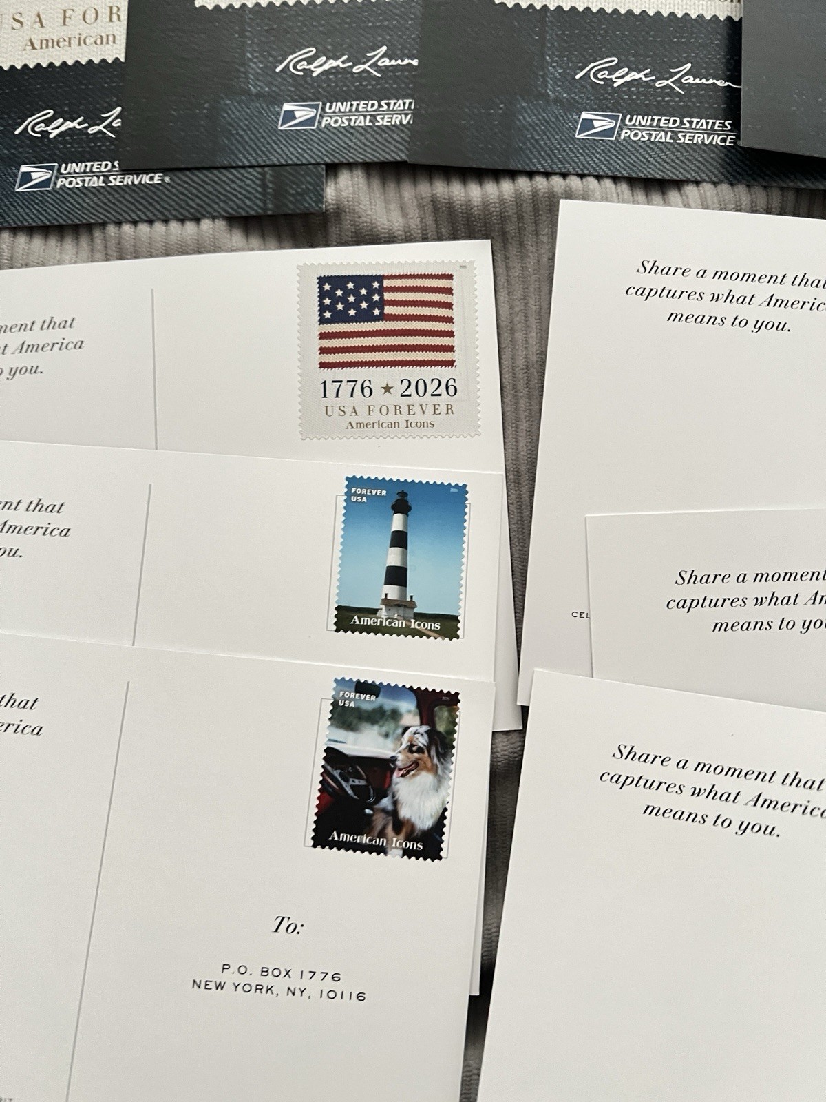POLO RALPH LAUREN USA American Icons Postcards Set of 10 + Summer 2026 Newspaper