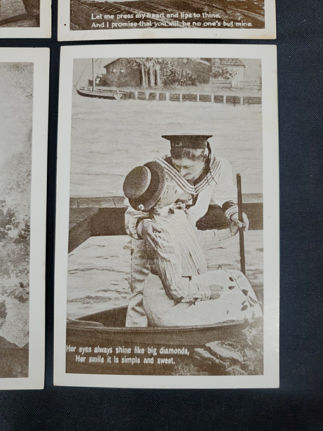 Popular Products Post Card Romantic Couple Date Kiss Unused Lot #1 See Pics