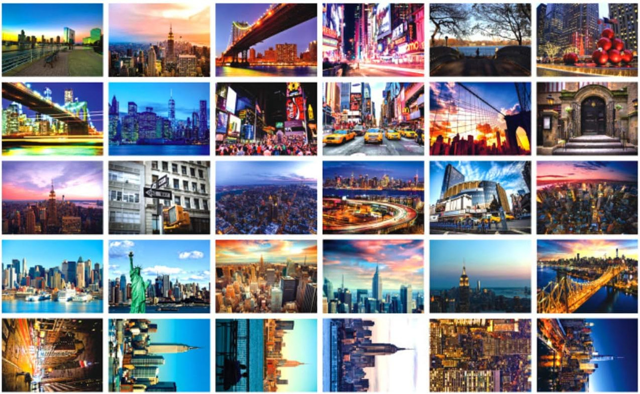 Travel Postcards Set of 30 Styles New York Post Cards Variety Pack Depicting fro