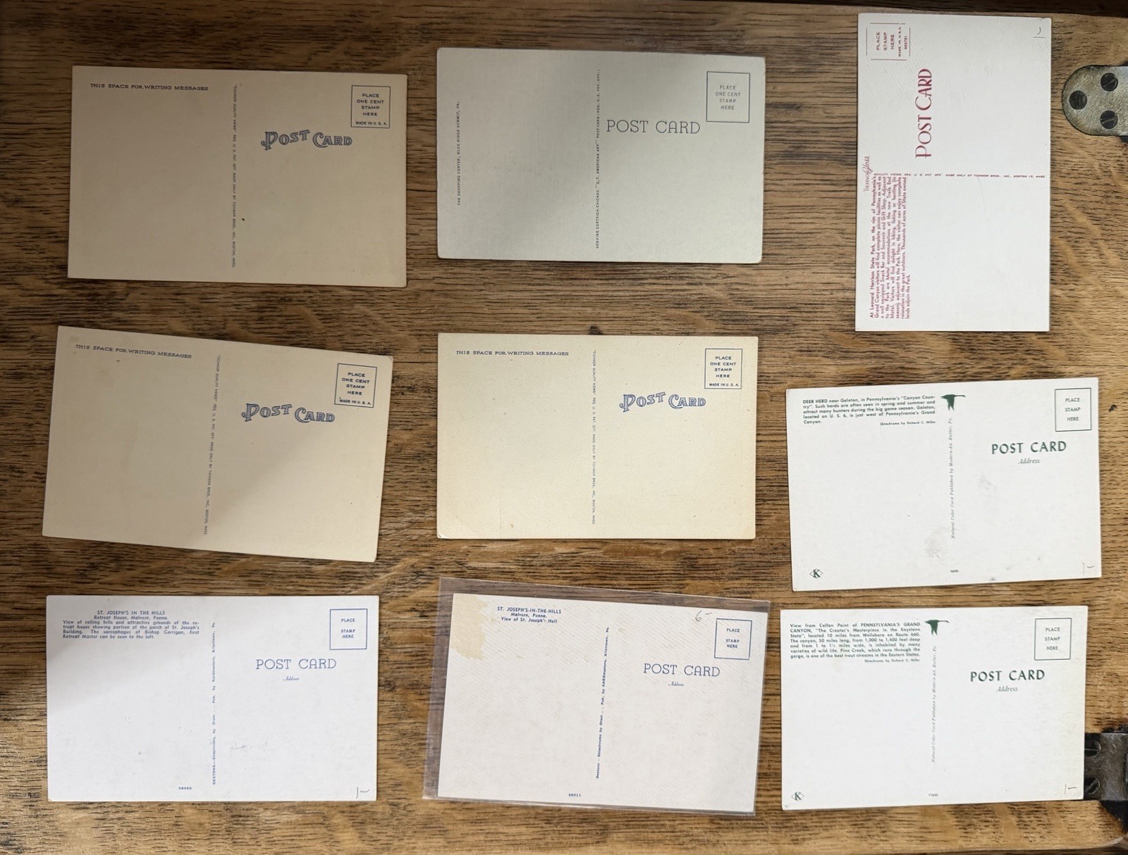 37 VTG Pennsylvania Postcards PA Souvenir Unposted Mixed Collection Some Sleeved