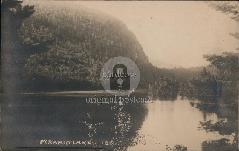 Pyramid Lake Maine New York?, NY Original Vintage Real Photo Postcard RPPC