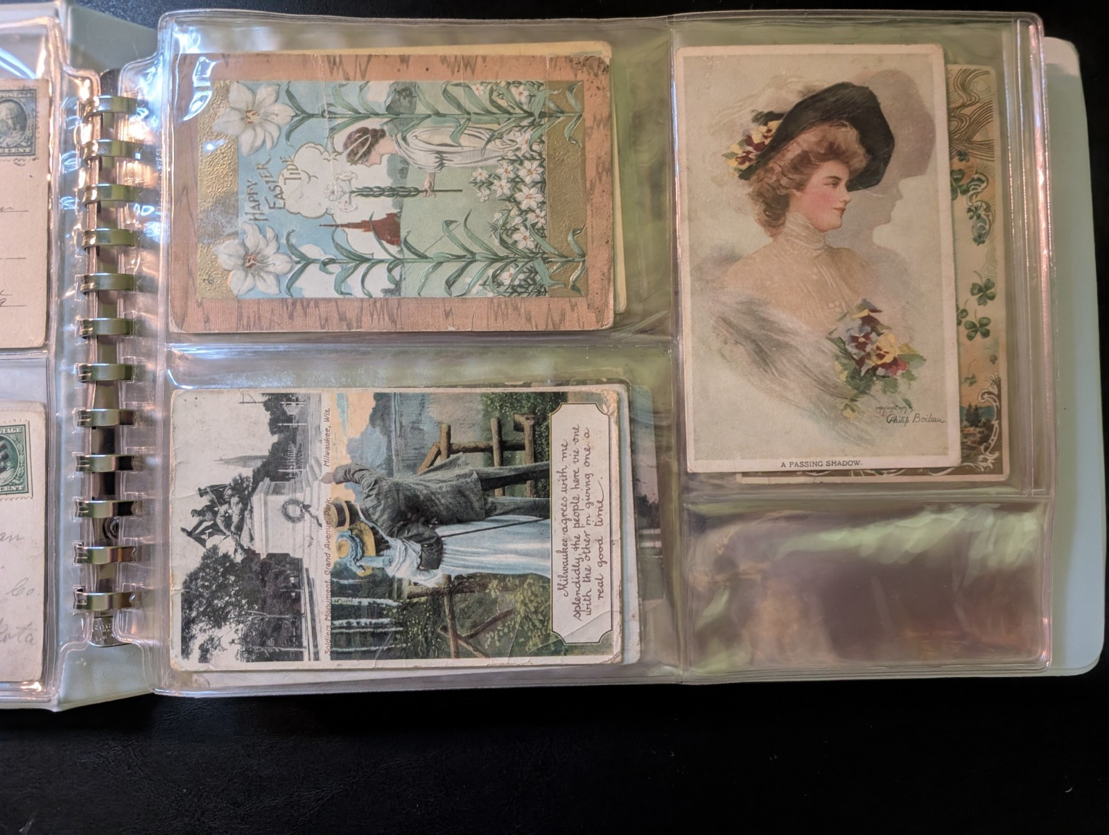 Early 1900s Postcard Collection – plastic sleeved in binder 100+