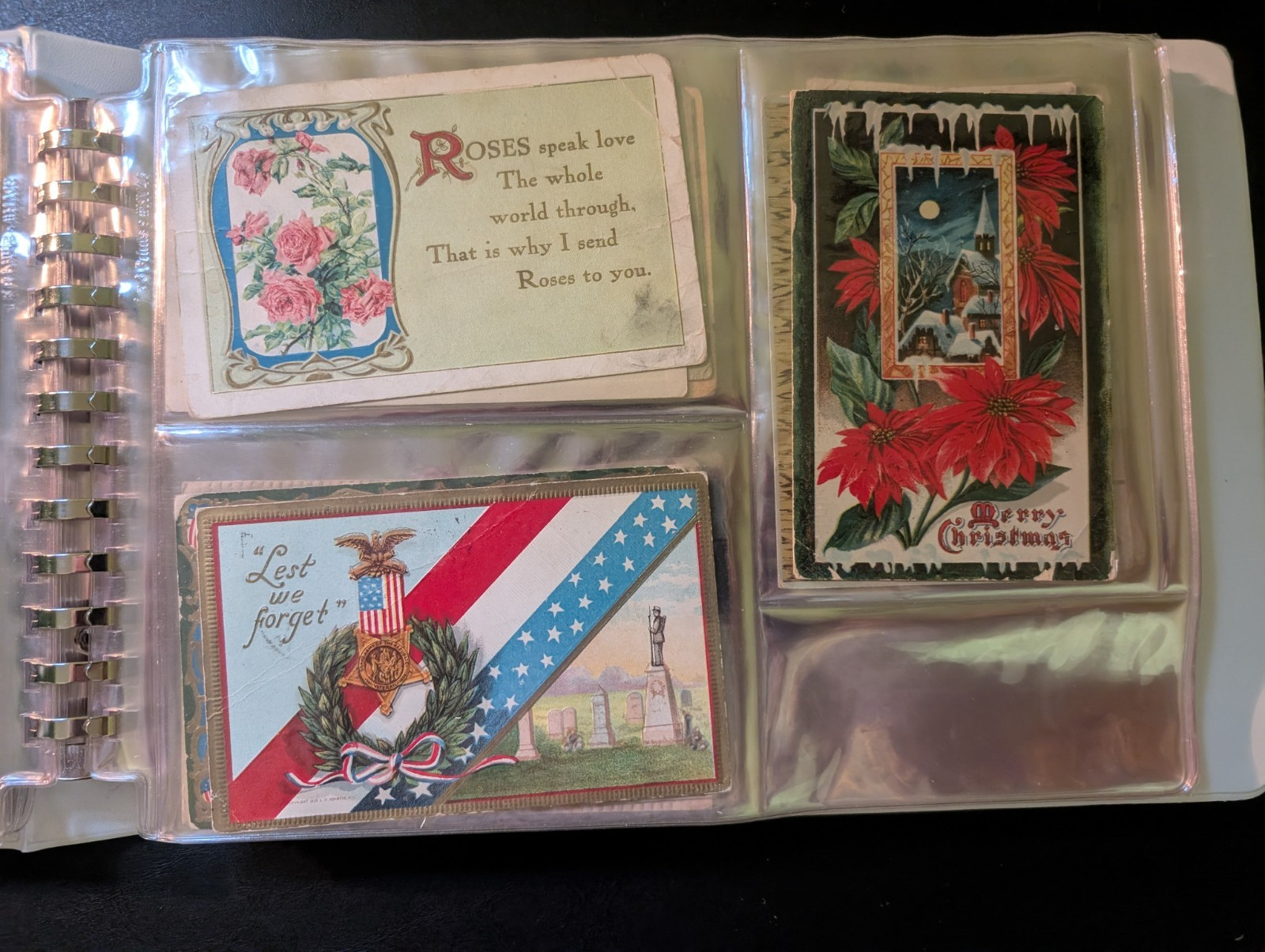 Early 1900s Postcard Collection – plastic sleeved in binder 100+