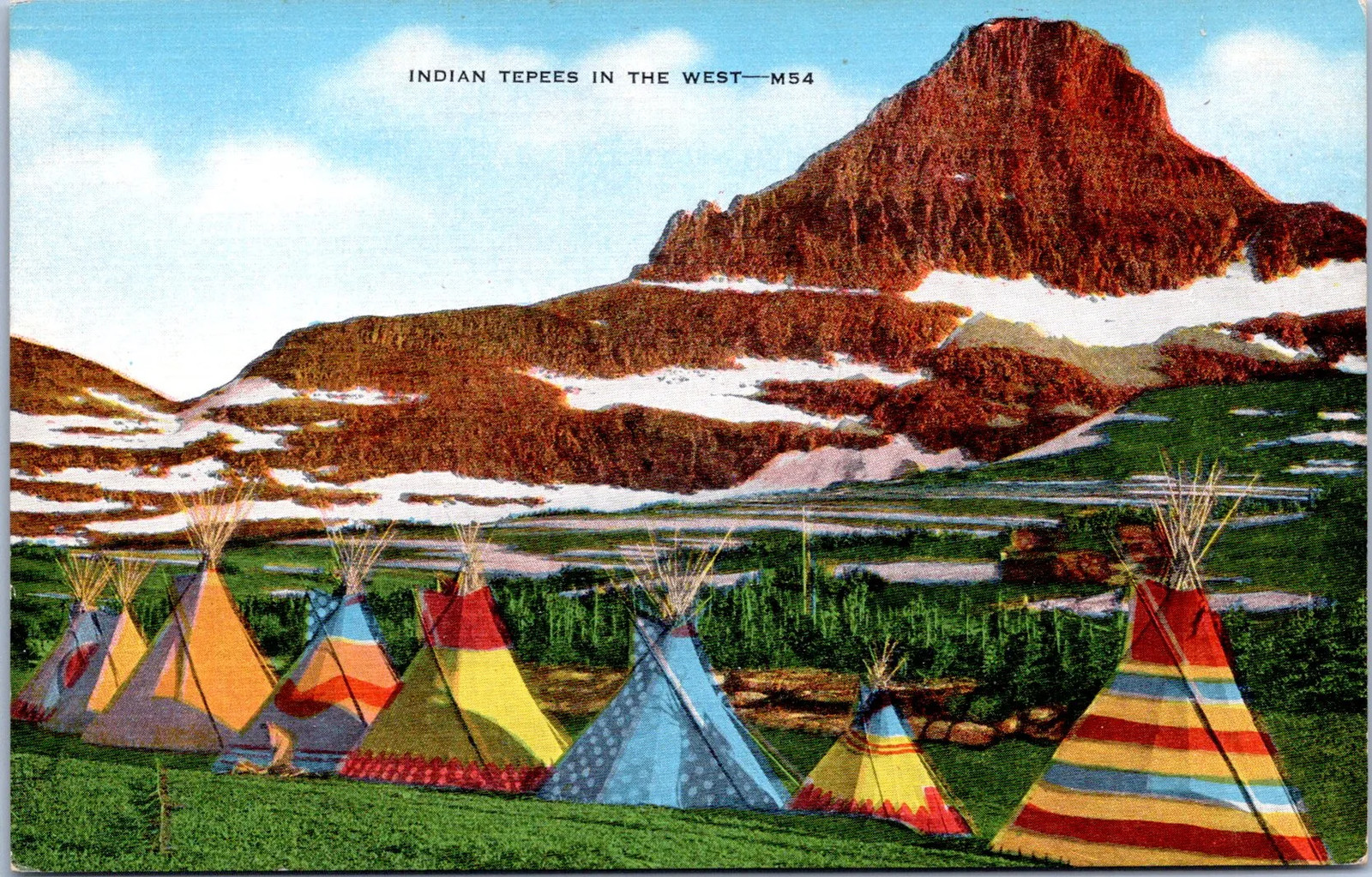 Western United States, United States – Teepees Postcard