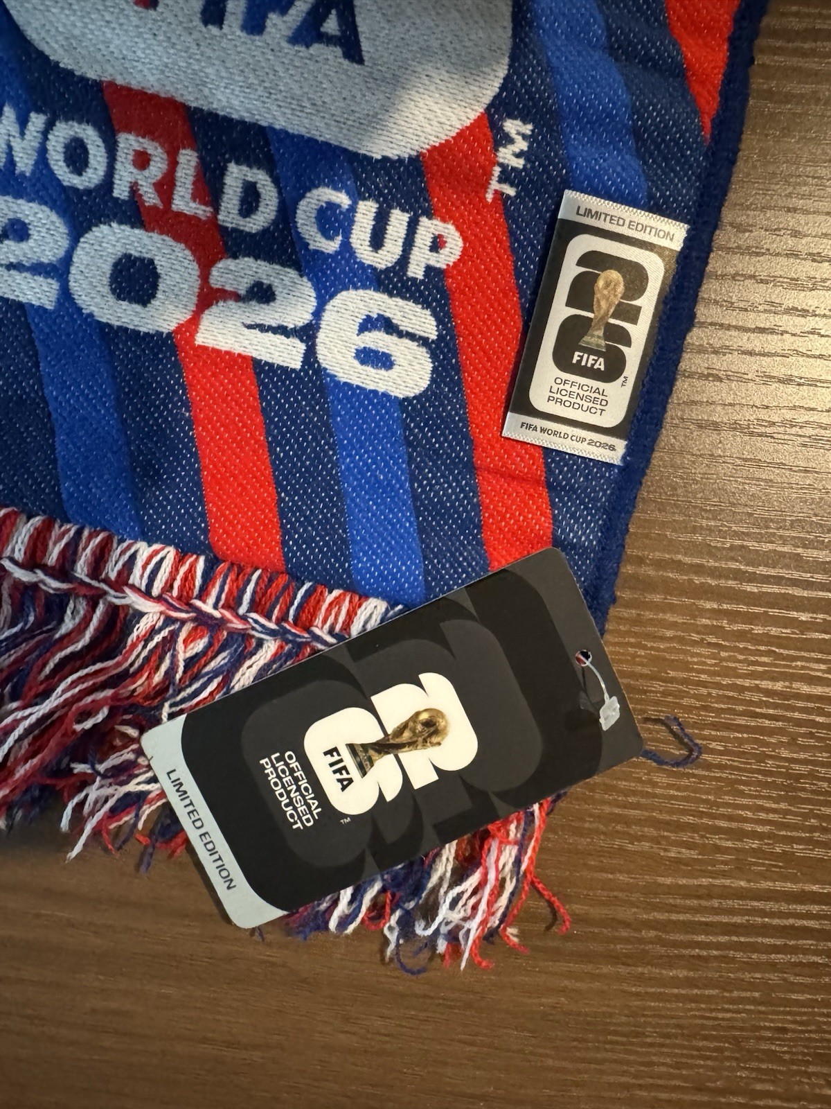New 2026 FIFA World Cup Brazil vs Norway NJ Match Day Scarf Round of 16 07/05/26