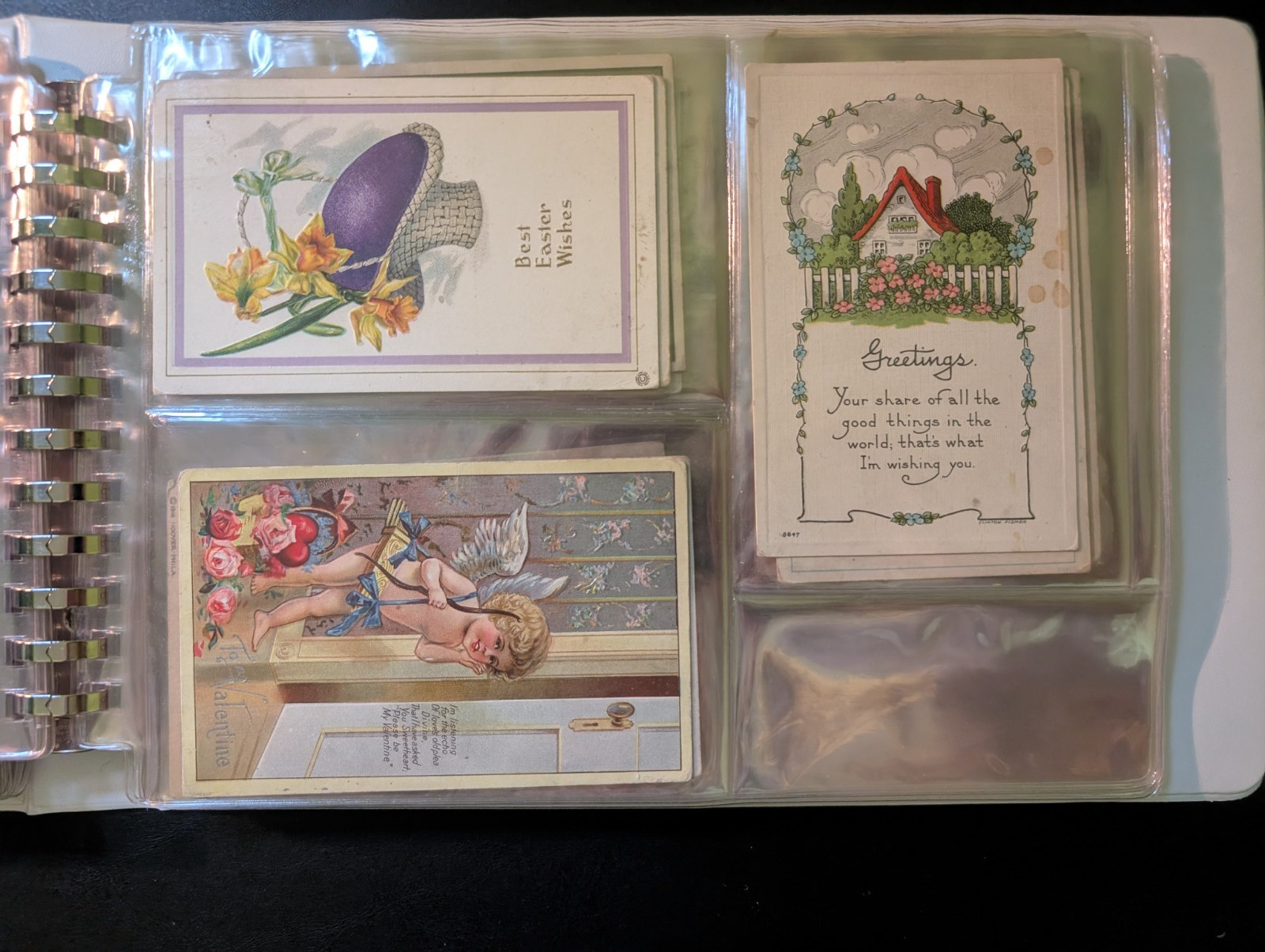 Early 1900s Postcard Collection – plastic sleeved in binder 100+