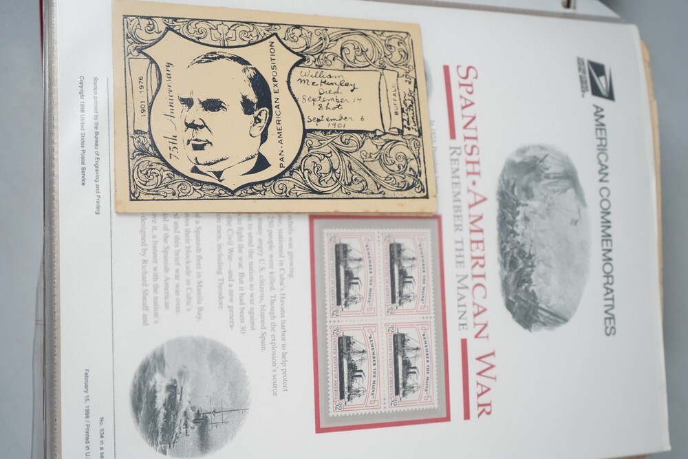 US 1900s–1980s WILLIAM McKINLEY COLLECTION OF 300+ POSTCARDS MINT & USED