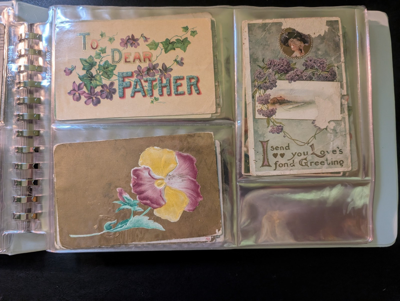 Early 1900s Postcard Collection – plastic sleeved in binder 100+