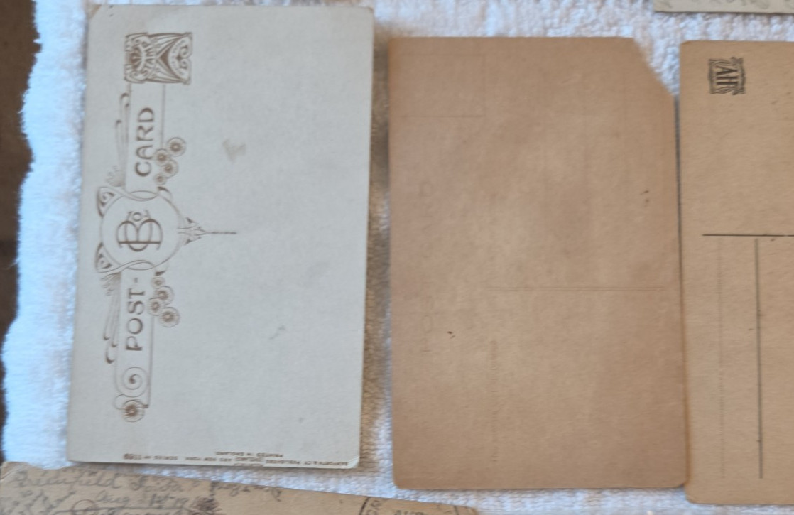 Lot Of 12 Antique And Vintage Post Cards 3 Written Posted early 1900’s