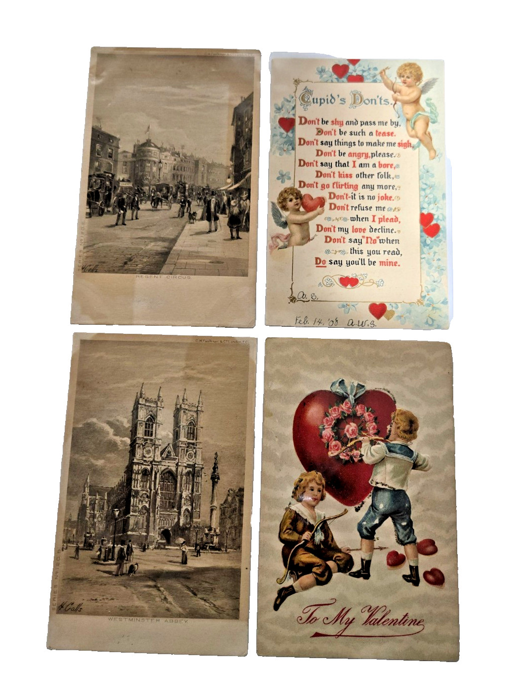 Vintage — Unused 103 Postcards — All Cards in Soft Polypropylene Sleeves