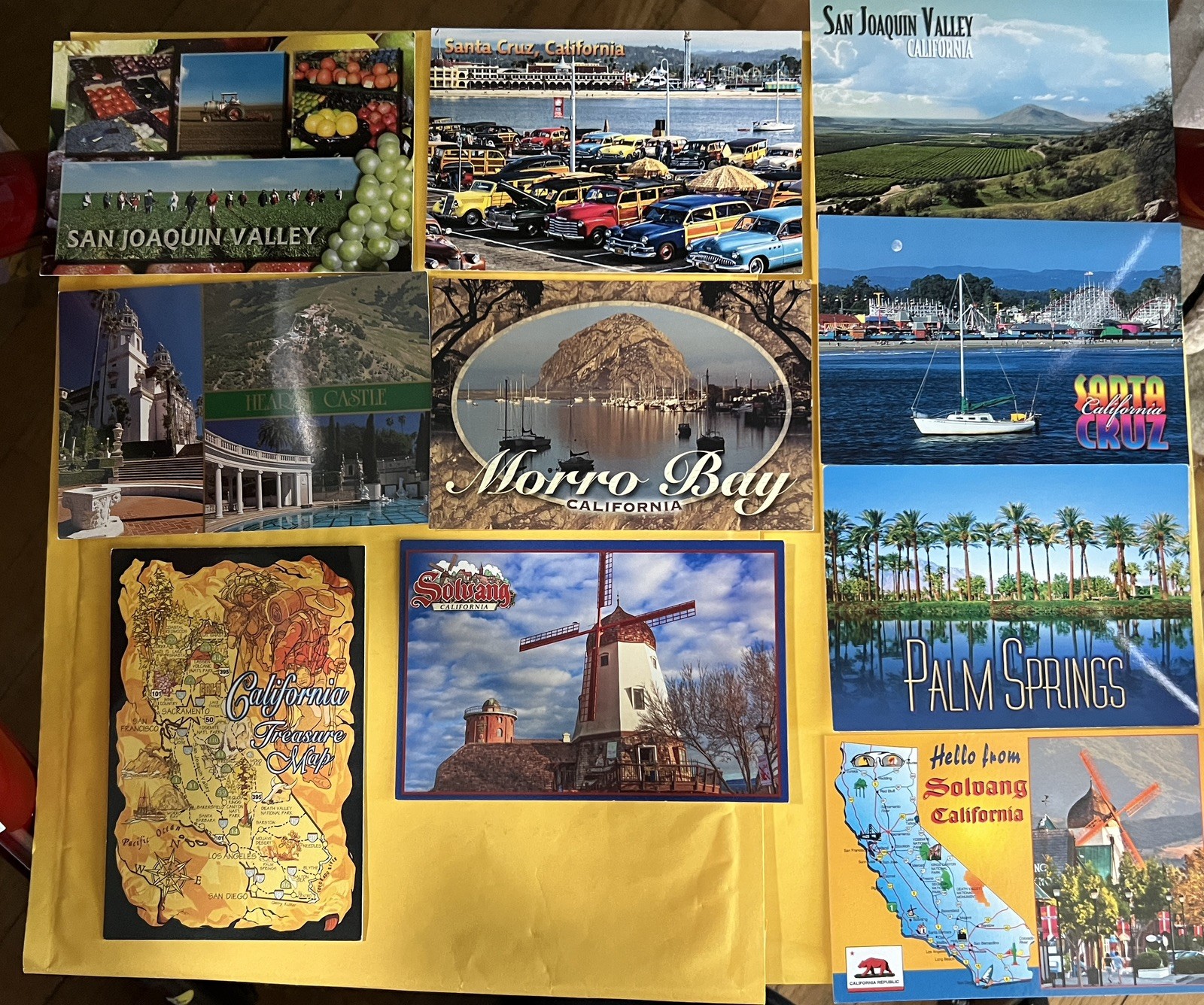 California Postcards Scenic Lot of Ten 6×4 a